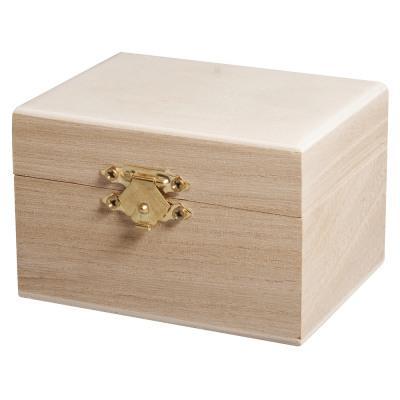 caja de madera con broche 9x7x6cm RAYHER CENTROARTESANO