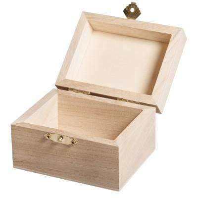 caja de madera con broche 9x7x6cm RAYHER CENTROARTESANO