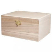 Caja de madera con broche ancho 15,5 cm alto 8 fondo 11cm 62687000 RAYHER CENTROARTESANO