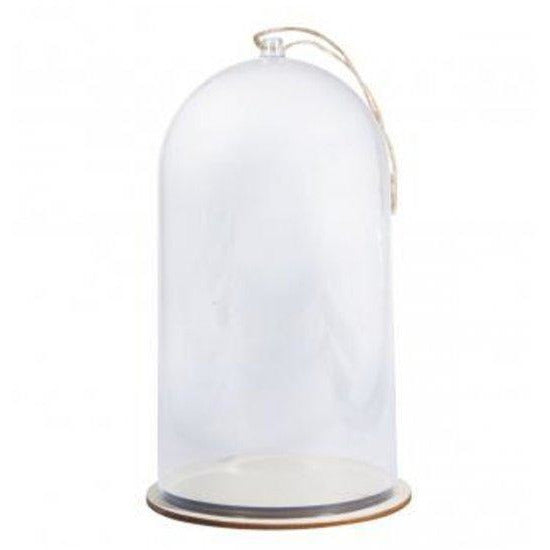 Campana de plástico navidad con zócalo 11x19cm