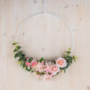 Copia de Ramas de rosa rosas claro con eucalipto RAYHER CENTROARTESANO