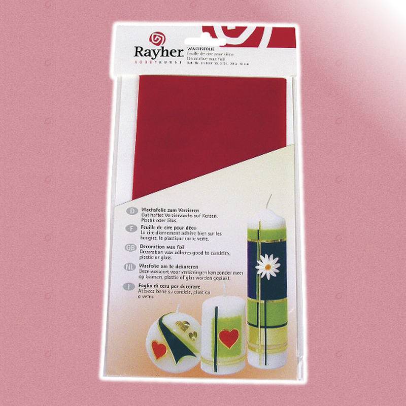 Hoja de cera 20x10 rosa palo RAYHER CENTROARTESANO