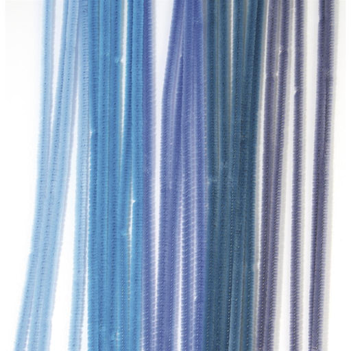 Limpiapipas chenilla 30cm Surtido fino azules 5210900 RAYHER CENTROARTESANO