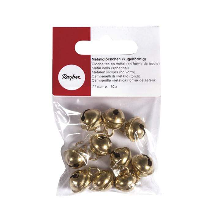 Rayher set cascabeles dorados de 11mm 10u RAYHER Oferta CENTROARTESANO
