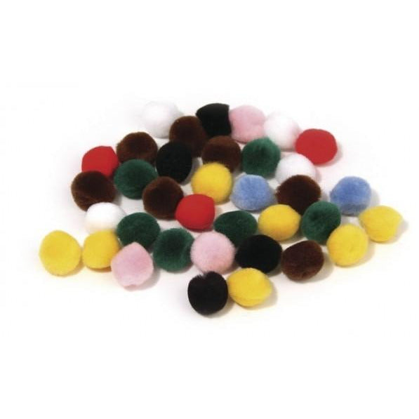 Pompones de diversos colore 50u 7651349 RAYHER CENTROARTESANO