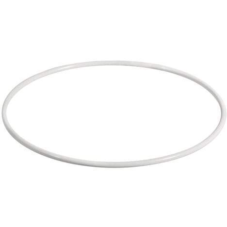 Rayher metallic hoop 30cm white 2505400