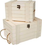 Rayher baul de madera con asa de cuerda 62651000G RAYHER CENTROARTESANO