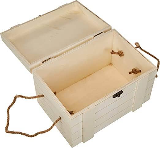 Rayher baul de madera con asa de cuerda 62651000P RAYHER CENTROARTESANO