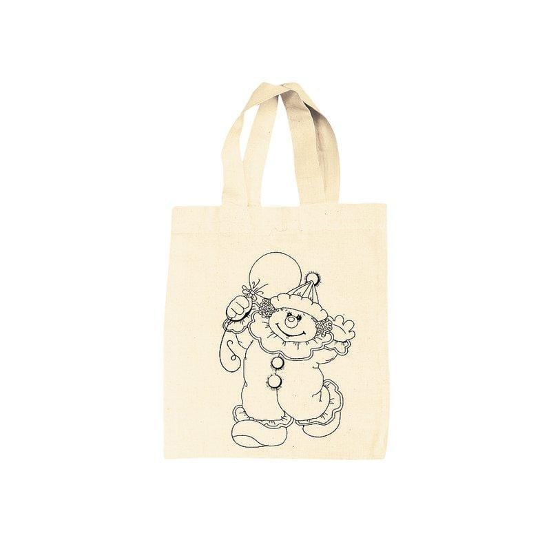 Rayher bolsa algodon decorada 21x25cm Payaso RAYHER CENTROARTESANO