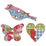 Rayher botones decorativos de patchwork 56432000 12unidades RAYHER CENTROARTESANO