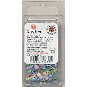 Rayher brads redondo 4mm 100ud 7835049 colores pasteles RAYHER CENTROARTESANO