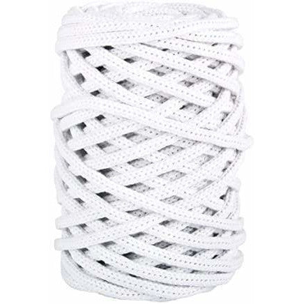 Rayher Braidy hilo reciclado trenzado 4mm 42010102 blanco