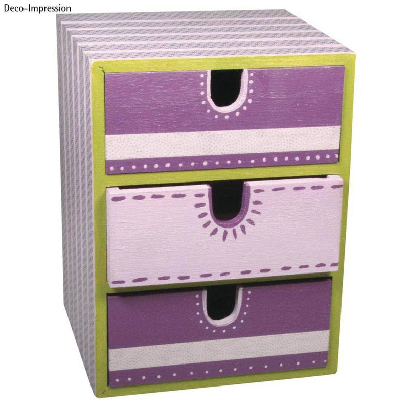 Rayher caja de madera con tres cajones 62382000 RAYHER CENTROARTESANO