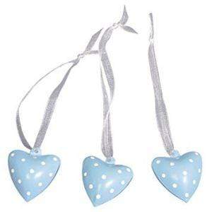 Rayher cascabel metal forma corazon 25mm 6und 568173358 azul RAYHER CENTROARTESANO