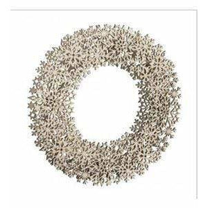 Rayher corona ornamental de madera con copos de nieve 62903505 RAYHER CENTROARTESANO