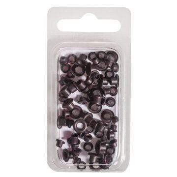 Rayher Easy eyelets redondo 4+8mm 75ud 60024532 negro RAYHER CENTROARTESANO