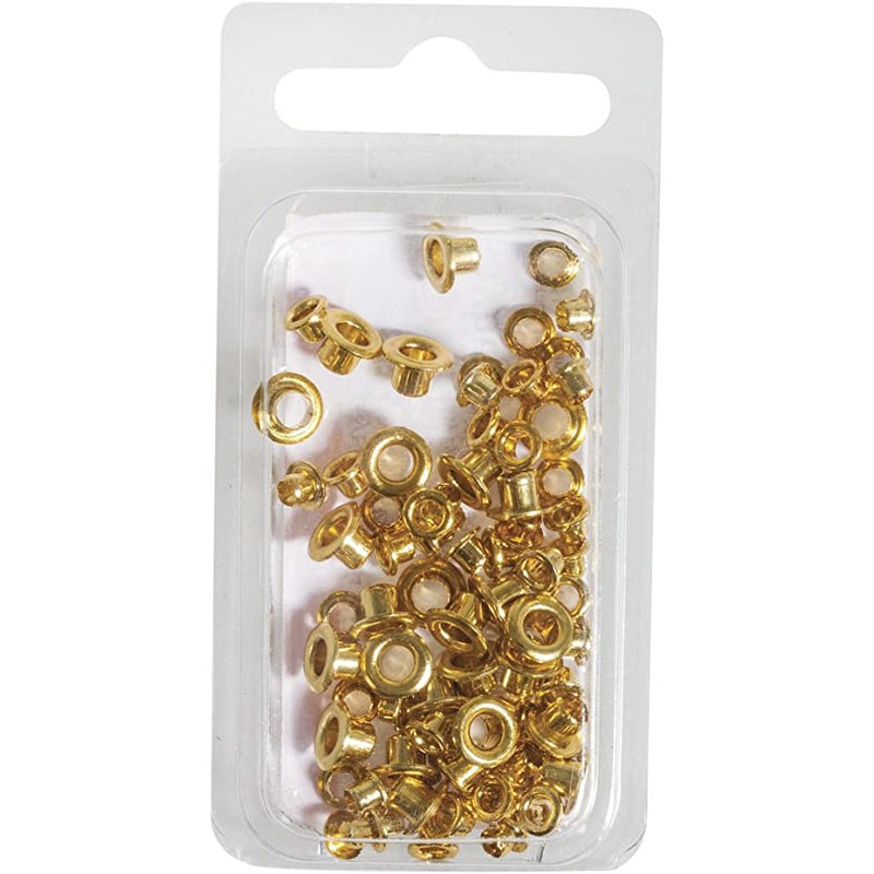 Rayher Easy eyelets redondo 4+8mm 75ud 60024616 oro RAYHER CENTROARTESANO
