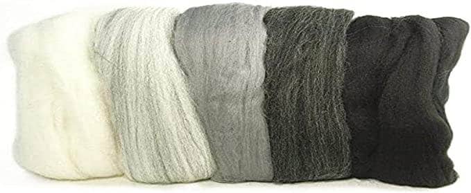 Rayher lana para fieltro fina 5ud 5364900 gris RAYHER CENTROARTESANO