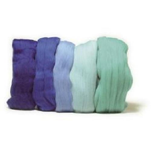 Rayher lana para fieltro fina azules 5365100 RAYHER CENTROARTESANO