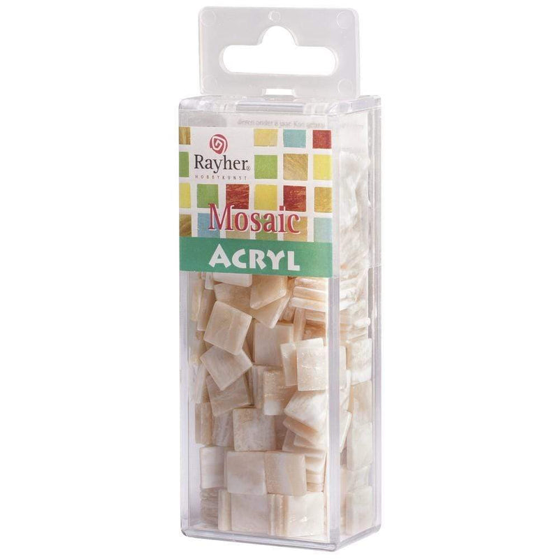 Rayher mosaicos acryl 1x1cm 50g alabastro RAYHER CENTROARTESANO
