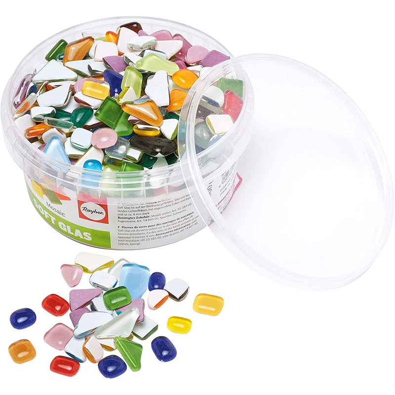 Rayher mosaicos Piedras de vidrio  irregular cantos redondeados RAYHER CENTROARTESANO