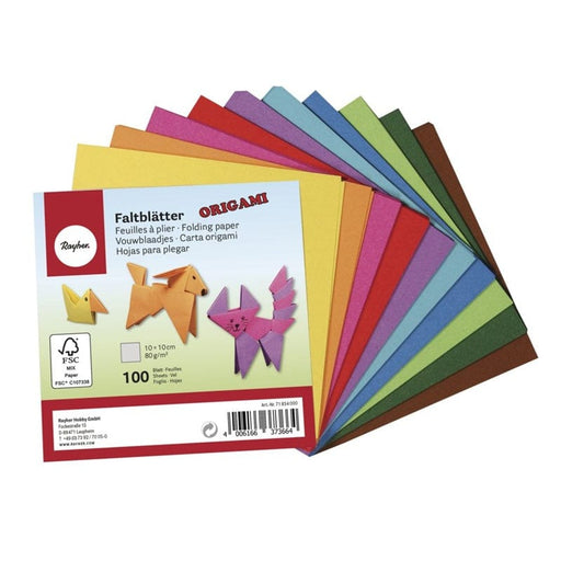 Rayher papel origami 10x10cm 80gr 100 hojas 71834000 RAYHER CENTROARTESANO