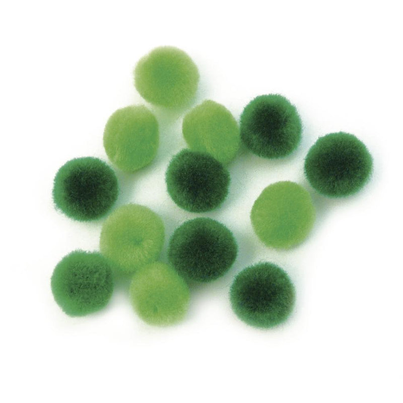 Rayher pompones 15mm verdes varios 7614300 RAYHER CENTROARTESANO