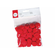 Rayher pompones 25mm rojo RAYHER CENTROARTESANO