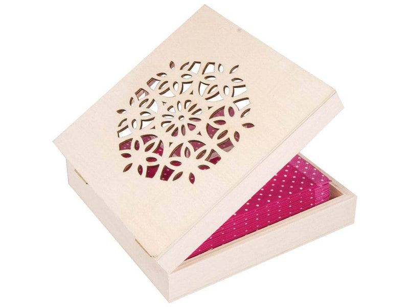 Rayher servilletero de madera con tapa troquelada 62726000 RAYHER CENTROARTESANO