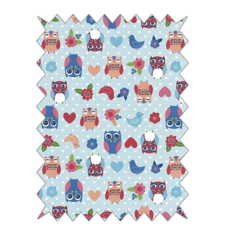 Tela rayher azul buhos 100% Algodon 53757000 RAYHER CENTROARTESANO