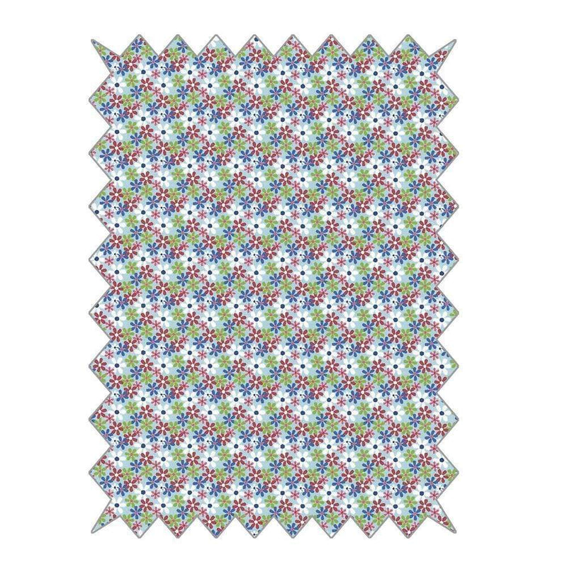 Tela rayher azul flores 53756000 RAYHER CENTROARTESANO