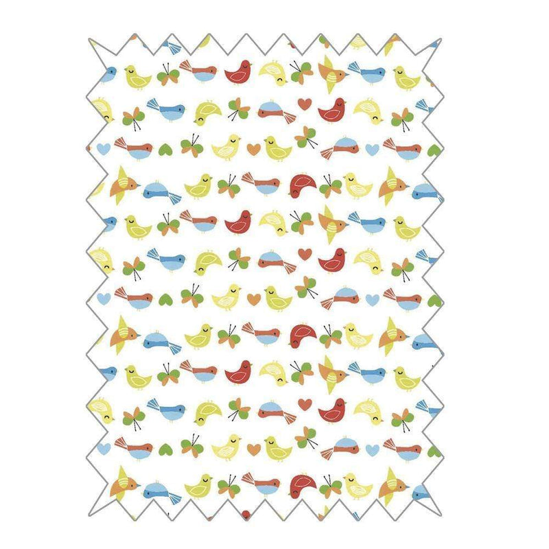 Tela rayher  blanco pajaros 53753000 RAYHER CENTROARTESANO