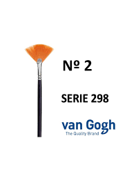 Van Gogh Pincel abanico pelo sintetico 298 nº2 REMBRANDT CENTROARTESANO