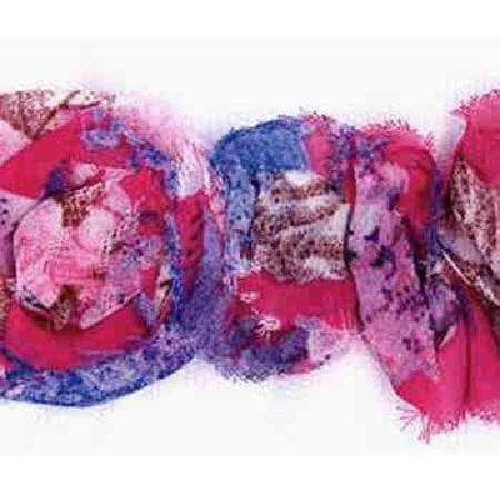 Cinta flor estampada tonos rosas 1m FR3825 ROSAS CENTROARTESANO