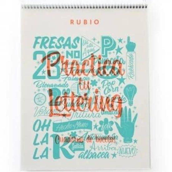 Block cuaderno de caligrafia Rubio Bocetos "Practica tu Lettering" RUBIO Oferta CENTROARTESANO