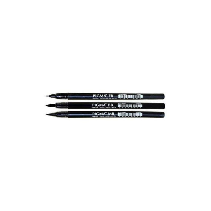 Sakura Pigma brush pen 3 grosores de punta fina media gruesa PO03002