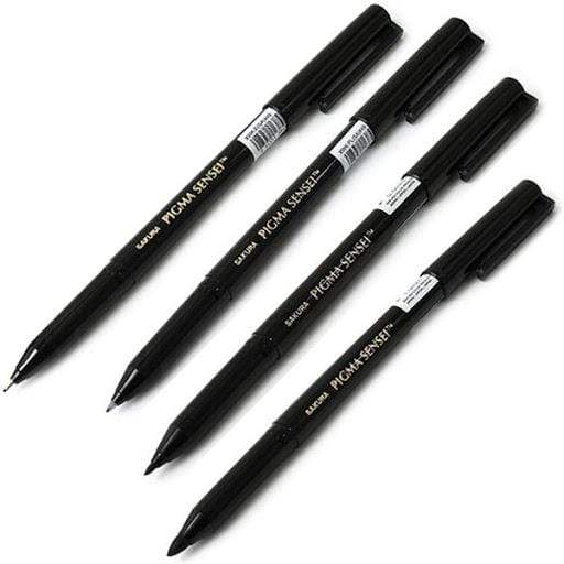 Sakura Pigma Sensei manga set 4 grosores de punta POPIGSEN4