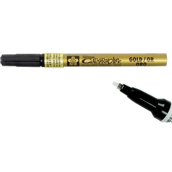 Sakura permanent marker pen touch calligraphy 1.8mm XPSKC51 gold