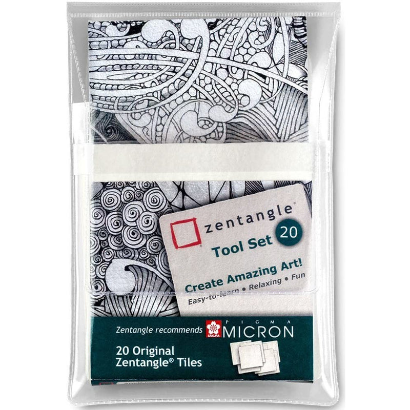 Zentangle tiles blanco SAKURA CENTROARTESANO