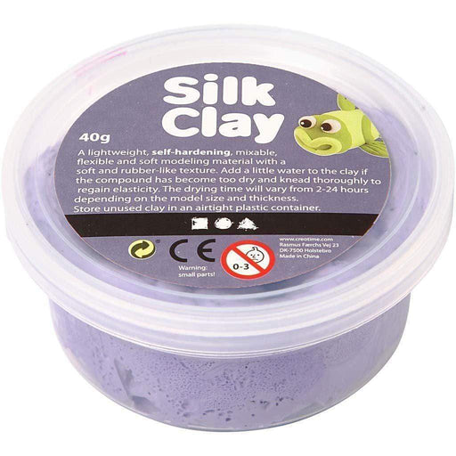 Silk clay 40gr 79107/1 purple SILK CLAY CENTROARTESANO