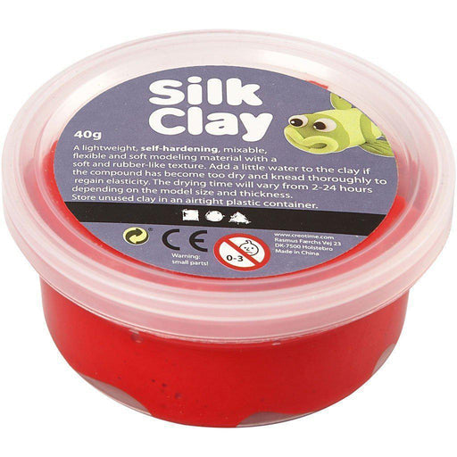 Silk clay 40gr 79104/1 rojo SILK CLAY CENTROARTESANO