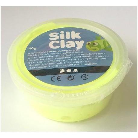 Silk clay 40gr 79115/1 neon amarillo SILK CLAY CENTROARTESANO