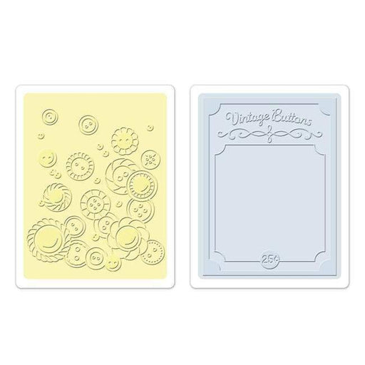 Sizzix Carpetas Embossing Botones Vintage 657672 SIZZIX CENTROARTESANO