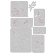 Sizzix Thinlits Jen Long 7 troqueles 665083 entramado de flores 2 SIZZIX CENTROARTESANO