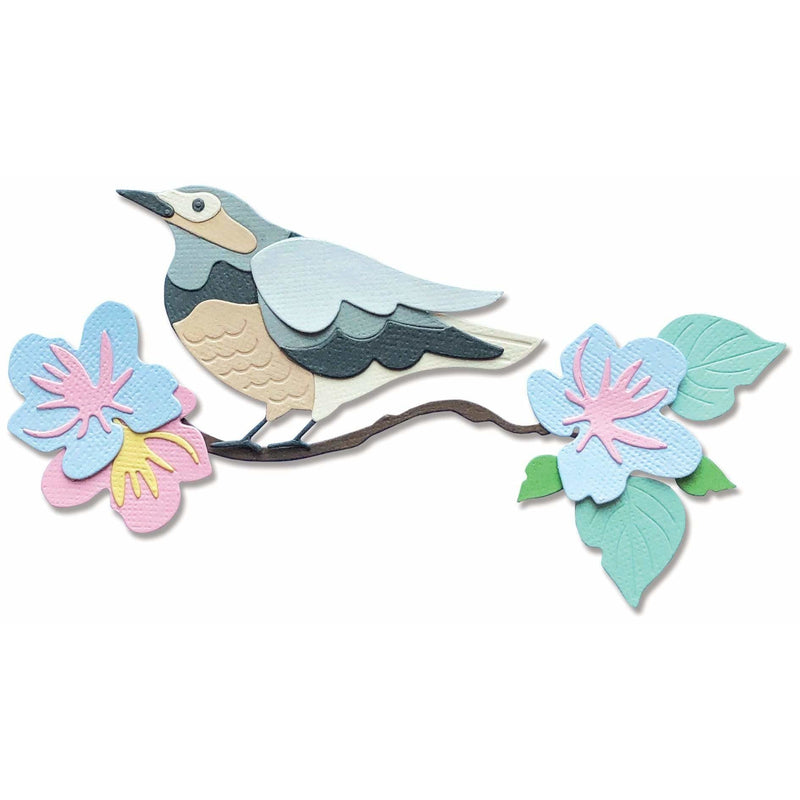 Sizzix Thinlits Jennar 14 troqueles 665093 Pajaro de primavera SIZZIX CENTROARTESANO