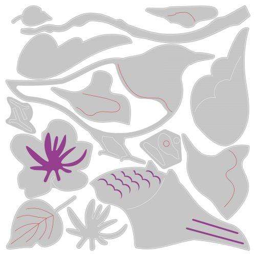 Sizzix Thinlits Jennar 14 troqueles 665093 Pajaro de primavera SIZZIX CENTROARTESANO