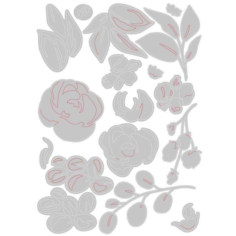 Sizzix Thinlits Tim Holtz 17 troqueles 665208 Floracion colorida SIZZIX CENTROARTESANO