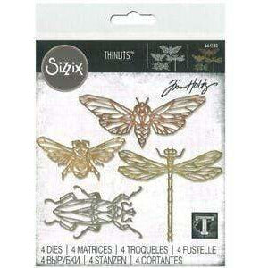 Sizzix Thinlits Tim Holtz 4 troqueles 664180 Insectos SIZZIX CENTROARTESANO
