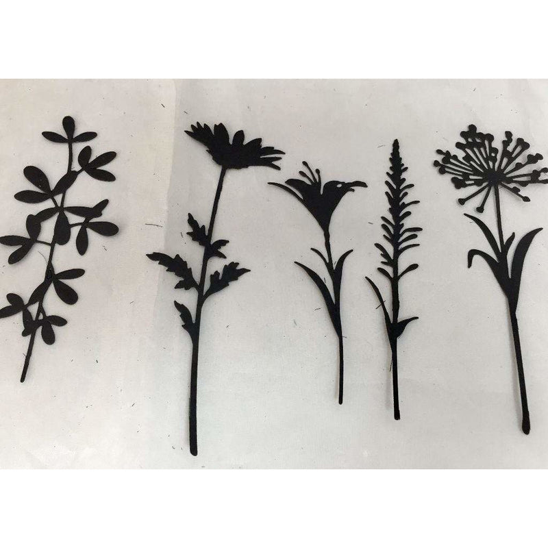 Sizzix Thinlits Tim Holtz 5 troqueles 664164 Tallos de flores silvestres 2 SIZZIX CENTROARTESANO