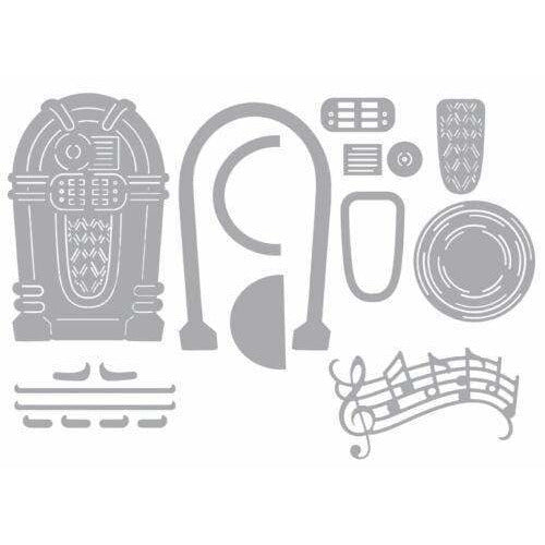 Sizzix thinlits11 troqueles maquina discos musica SIZZIX CENTROARTESANO